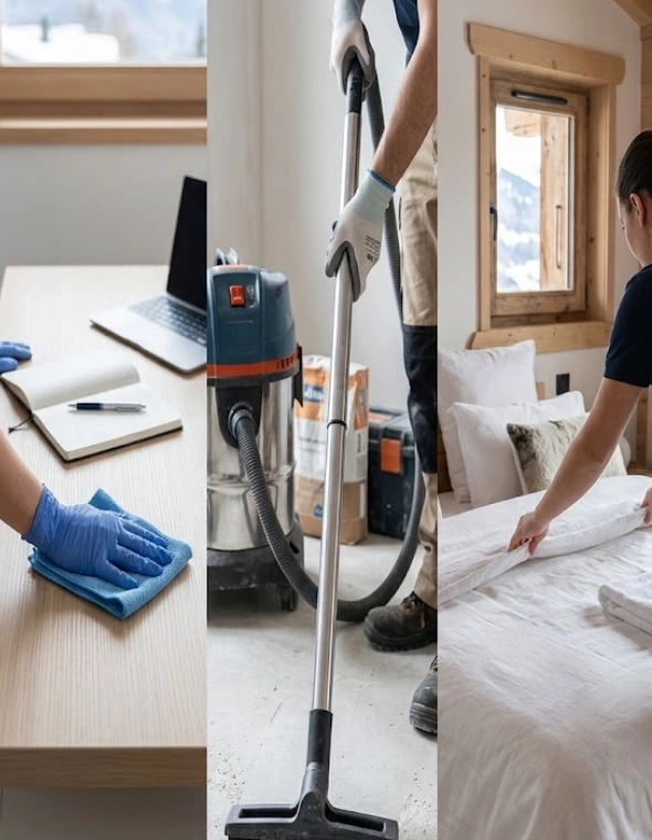 Nettoyage professionnel d’un bureau, d’un chantier et d’un logement en Savoie